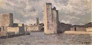Jean Baptiste Camille  Corot La Rochelle (mk11) Sweden oil painting artist